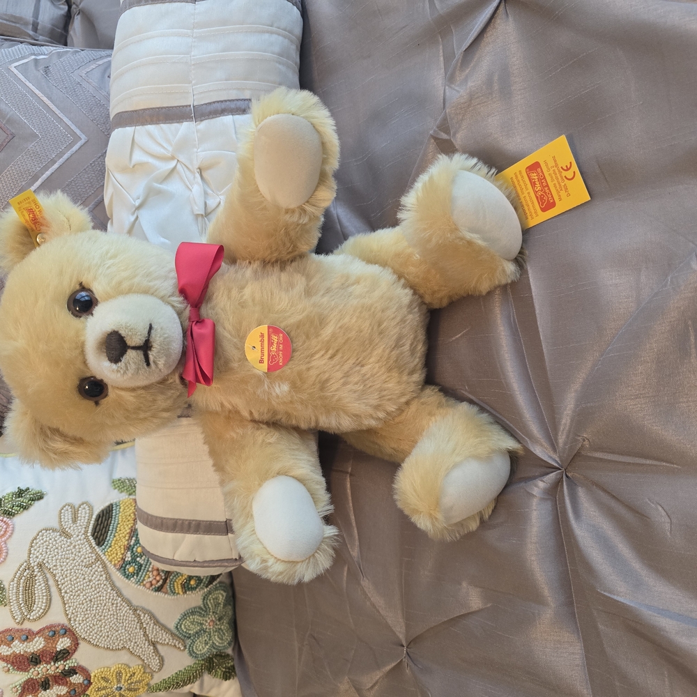 Steiff Teddy Bear with Red Bow